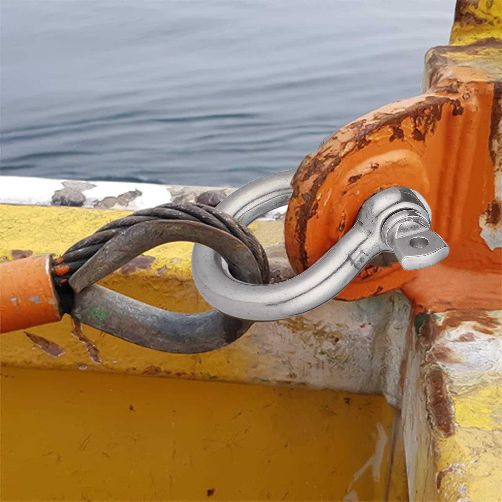 OWAYOTO Screw Pin Anchor Shackle 1/2 Inch 12mm 304 Stainless